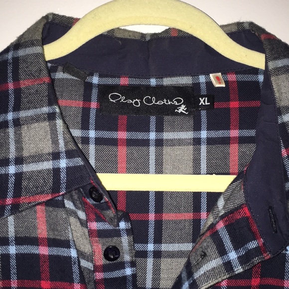 Men’s Ply Cloths Plaid flannel button down shirt - Picture 3 of 4